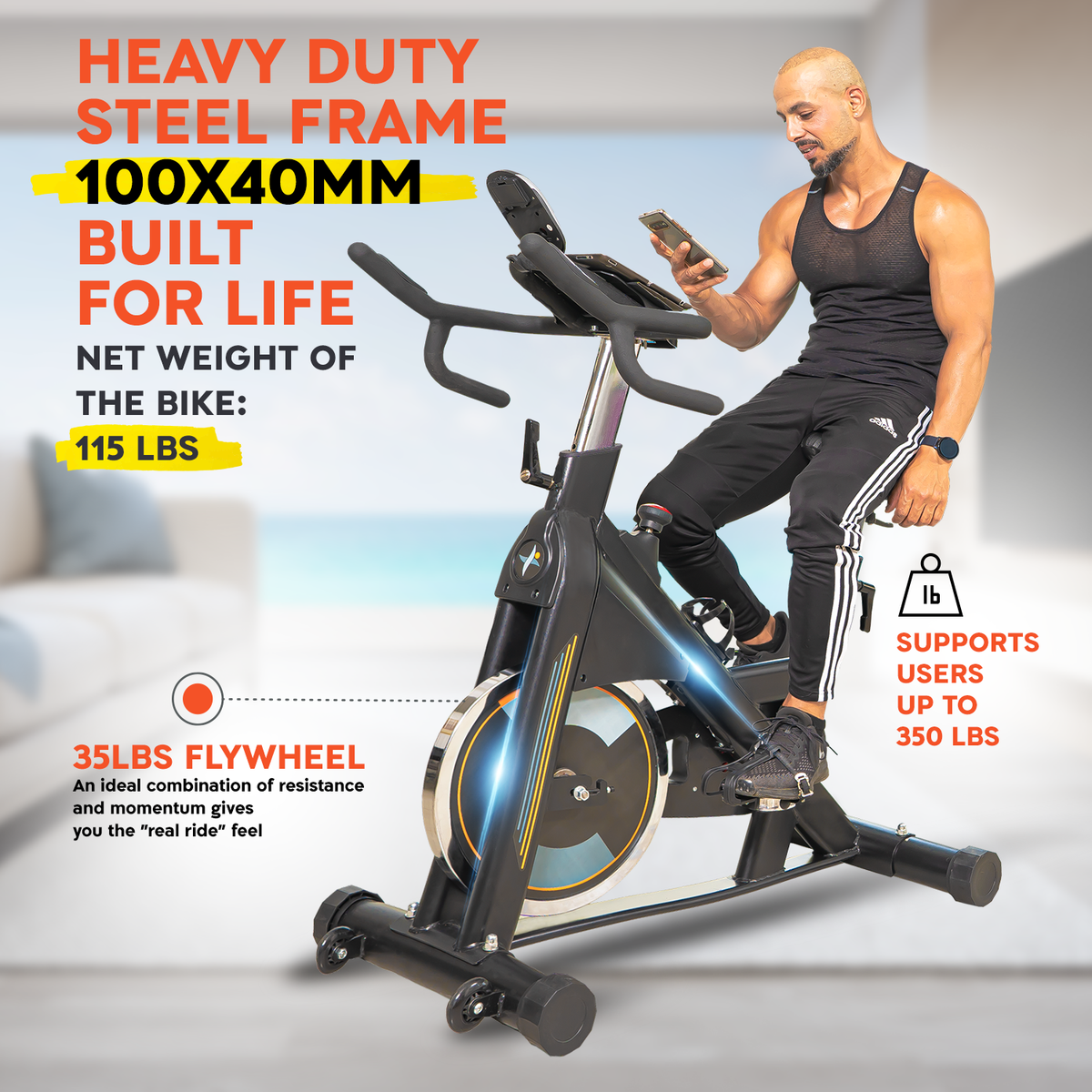 Heavy Duty Fold Up Fitness Bike Exerpeutic Gold Foldable Exercise