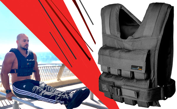 SCALE YOUR WORKOUTS - With your weighted vest you'll gain strength and seamlessly progress from beginner to advanced. runmax run max pro elite Calisthenics and Fitness Training Weighted Vest with Removable Weights chris heria mir
