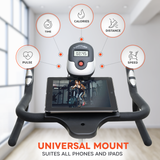 Gymnastics Power indoor exercise bike, commercial Build with magnetic resistance and dumbbells, stationary bike 350 lbs capacity