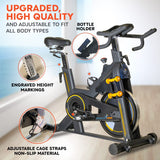 Gymnastics Power indoor exercise bike, commercial Build with magnetic resistance and dumbbells, stationary bike 350 lbs capacity